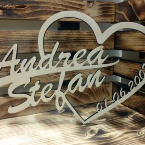 Holzschild Herz